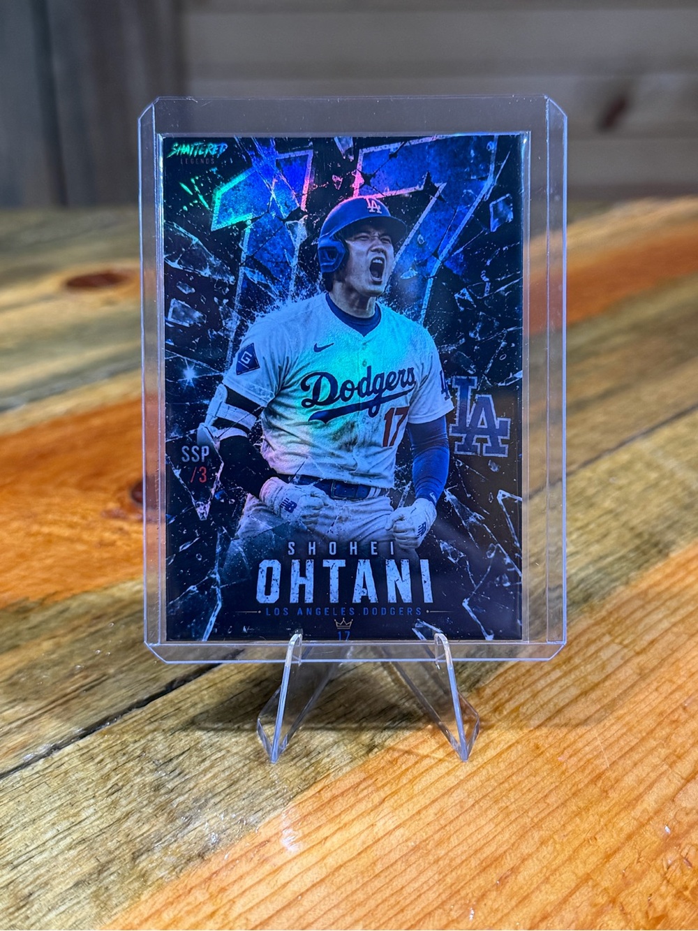 Shohei Ohtani Los Angeles Dodgers Shattered Custom Baseball Card